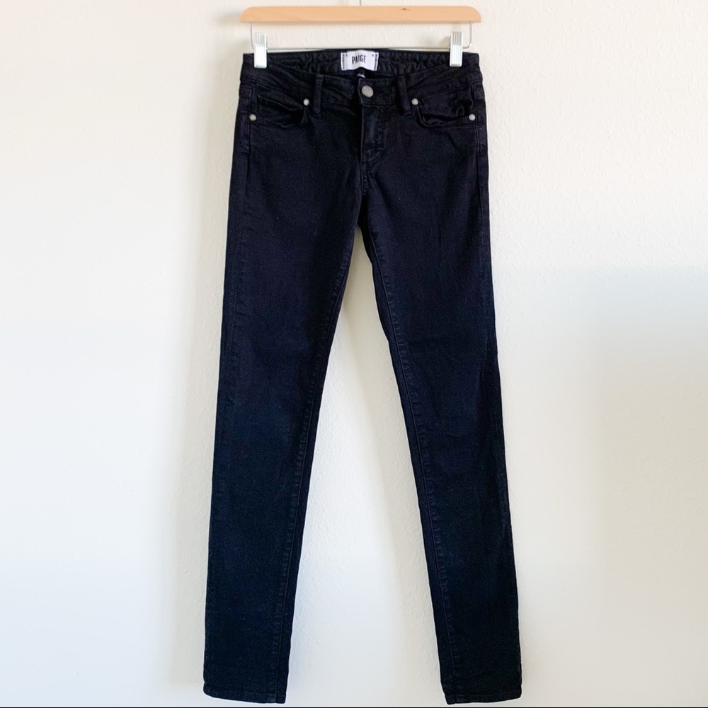 PAIGE Black Skyline Skinny Jeans